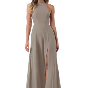 AZAZIE Clarice Taupe Dress